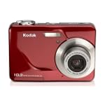 Kodak EasyShare C180 10.2MP Digital Camera with 3x Optical Zoom and 2.4 inch LCD - Red