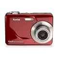 Kodak EasyShare C180 10.2MP Digital Camera with 3x Optical Zoom and 2.4 inch LCD - Red