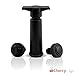 Vacuum Wine Saver Pump and Preserver with 2 Rubber Bottle Stoppers - Preserves Original Flavor and Freshness for Weeks (Includes Wine and Food Pairing Ebook)