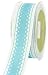 May Arts 1-1/2-Inch Wide Ribbon, Turquoise Grosgrain with Scalloped Edge