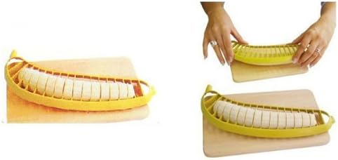 XIDAJE Banana Slicer CONVENIENT Banana Chopper Fruit Peeler