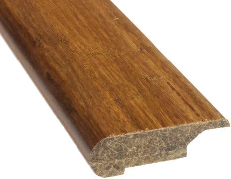 Boedika 9-500690 100-percent bamboo, Stair Nose Overlap, 72-Inch x 3 1/2-Inch x 1/2-Inch, Woven Carbonized, 2-Pack
