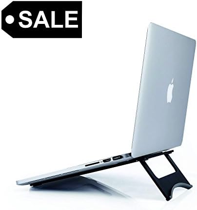 NEW. Laptop stand ONY. Universal, aluminum, foldable, ergonomic, portable, lightweight MacBook and Notebook holder. Best-selling, stylish, anti slip, cooling stand for laptop, tablet, IPad. BLACK.