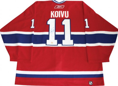 Saku Koivu Montreal Canadiens Autographed Authentic Jersey