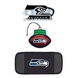Seattle Seahawks Automotive Package: Emblem, Air Freshner & CD Visor