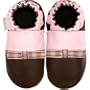 Robeez Plaid Bow Brown Soft Sole Baby Shoes 0-6 months * 08 Newest Collection -- We Have Large Selections! *
