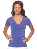 American Apparel Unisex Acid Wash Jersey Deep V-Neck Short Sleeve Summer T