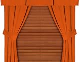 Best Quality Texas Longhorns MVP Drape with Tie Backs Dark Orange By Pem America