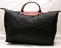 Longchamp Pliages Black Large Tote Bag Purse