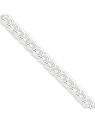 6mm, Sterling Silver, Square Spiga Chain, 24 inch