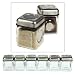 6pc Elemental Kitchen Home Magnetic Spice Jar / Shaker Set