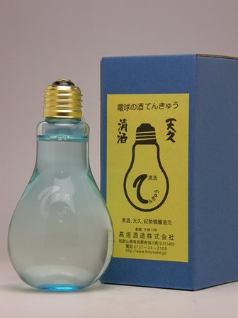 高垣酒造場 電球の酒 てんきゅう (青瓶) 180ml 高垣酒造場 電球の酒 てんきゅう (青瓶) 180ml
