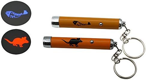 Singyep®Cat Dog Catch the Interactive LED Light Pointer Exercise Chaser Toy Pet Scratching Training Tool(2Pack)