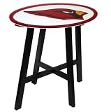 Arizona Cardinals Wooden Pub Table With Glass Top