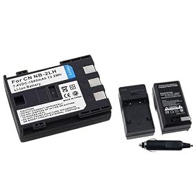 eForCity NB-2LH Battery+Charger For Canon Rebel XT XTi 350D 400D