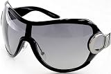 New CHRISTIAN DIOR STRONGER 2 STRONGER2 D28VK SUNGLASSES GRAY SHADED WATER LENS & Shiny Black Frame Size 99-06-110