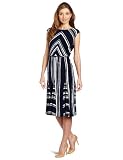 41z0SCQ0JIL. SL160  Jones New York Womens Matte Jersey Bateau Dress With Godets