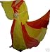 PR3 Red Yellow BELLY DANCE PEASANT TOP & SKIRT COSTUME