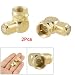 Male to Female F Connector Right Angle Adapter 2 Pcs