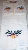 Holiday Winter Christams Jingle Bells Set of 3 Towles