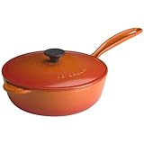 Le Creuset Enameled Cast-Iron 2-1/4-Quart Saucier Pan Flame