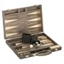 18" Quality Deluxe Wooden Backgammon Game Set - Walnut
