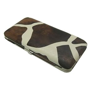 Buy BROWN GIRAFFE HARD CASE FLAT WALLET CLUTCH BY DESIGNSK by DesignSK