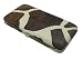 BROWN GIRAFFE PRINT FLAT OPERA WALLET CLUTCH BY DESIGNSK