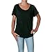 Next Level Apparel Women's Tri-Blend Dolman Top, Black Heather, X-Large