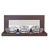 Nexxt by Linea Benton Wall-Mounted/Tabletop 3-Tealight Mirrored Holder, Java