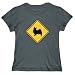 T-Shirt Womens Dark Silver " SIGN Papillon " - CROSSING SIGN Dogs