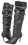 Damita Estella-12 Black Women Over the Knee Boot