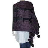 Wool Long Scarf Winter Fashion Handcrafted Items Clothes from India 28 x 72