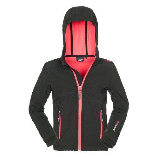 CMP M&auml;dchen Softshelljacke, nero-geranio, 164, 3A29385N Preisvergleich