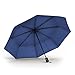 Procella Travel Umbrella - Compact for Easy Carrying, Strong, Durable Double Canopy - Auto Open and Close - Windproof & Waterproof - Sturdy - High Quality - Perfect Gift - Lifetime Guarantee (Navy Blue)