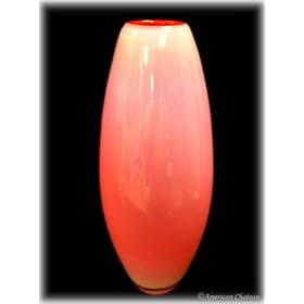 Red Murano Art Glass Vase