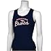 Denver Broncos Navy Blue Ladies Scripted Tunic Length Tank Top