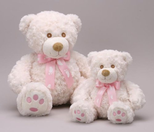 18 Bailey the Swirly Fur Baby Welcome Bear- Pink