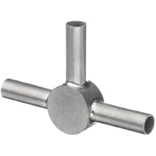 STC-13/3 Stainless Steel Hypodermic Tube Fitting, Tee, 13 Gauge