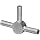 STC-13/3 Stainless Steel Hypodermic Tube Fitting, Tee, 13 Gauge