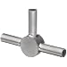 STC-13/3 Stainless Steel Hypodermic Tube Fitting, Tee, 13 Gauge
