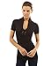 PattyBoutik Women's V Neck Short Sleeve Knit Jumper Tunic Top