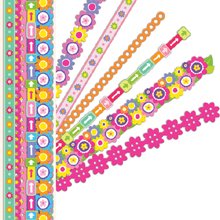Floral Bright Adhesive Paper Borders
