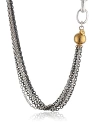 GURHAN "Delight" Silver with High Karat Gold Accents Chain Necklace