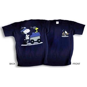 Snoopy Woodstock Peanuts Ice Hockey Zamboni Tee Shirt Size ADULT XXL Extra Extra Large 2XL