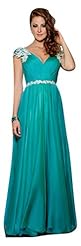 Chiffon/Polyester Cap Sleeves Prom Dress 