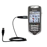 Classic Straight USB Cable for the Blackberry 7105t with Power Hot Sync and Charge capabilities - Gomadic Brand w/ TipExchange Technology