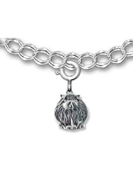Sterling Silver Persian Cat Charm for charm bracelet by The Magic Zoo