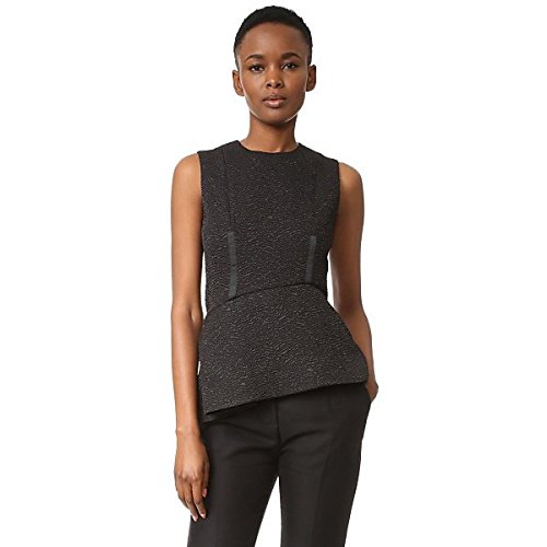 カルヴェン Carven レディース カットソー Sleeveless Top Black [並行輸入品]