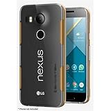 Ghostek Cloak Series Slim Aluminum TPU Hybrid Armor Case with Screen Protector for LG Nexus 5X - Gold